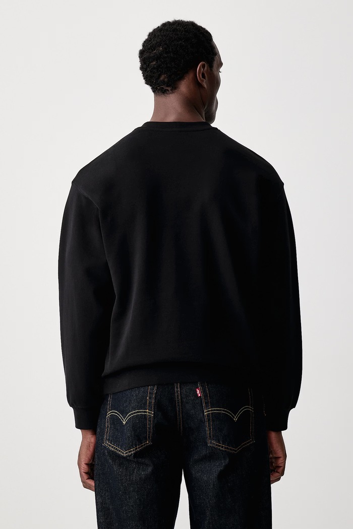 Abbigliamento United Colors of Benetton Felpa da uomo in cotone 342ZU1093 nero