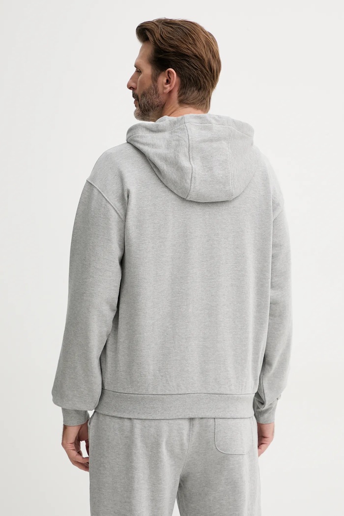 Odzież United Colors of Benetton Bluza rozpinana męska bawełniana 342ZU500P szary