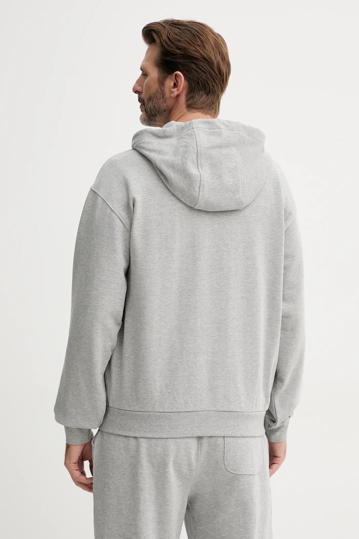 Odzież United Colors of Benetton Bluza rozpinana męska bawełniana 342ZU500P szary