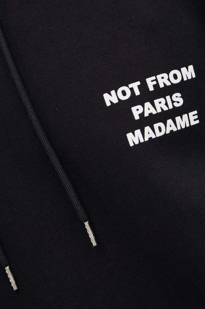 Bavlnená mikina Drôle de Monsieur Le Hoodie Slogan PERM.HO162.CO127.BL