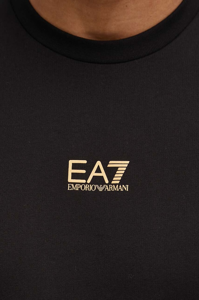 Bavlněná mikina EA7 Emporio Armani PJVRZ.8NPM30.0208 černá