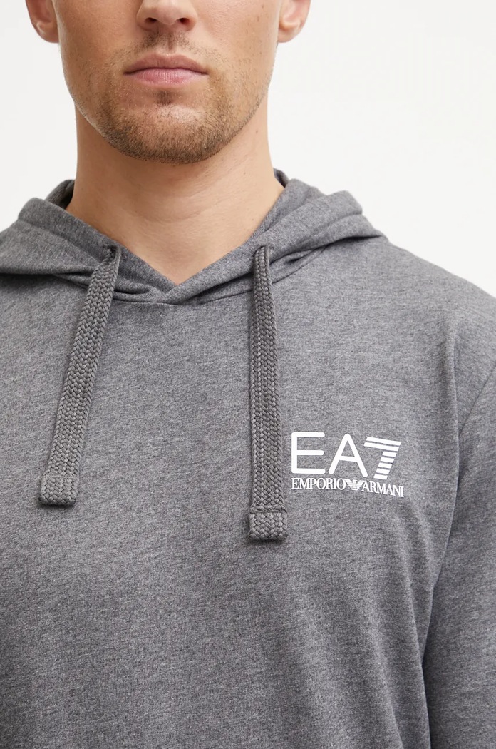 Bavlněná mikina EA7 Emporio Armani PJ05Z.8NPM18.3925 šedá