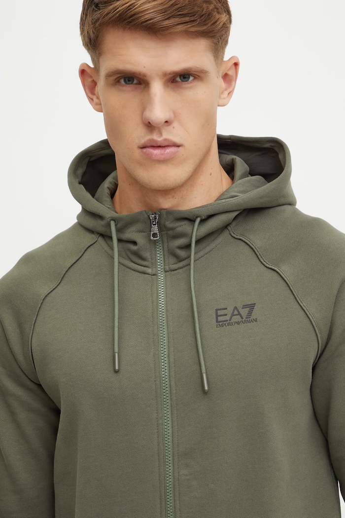 Mikina EA7 Emporio Armani zelená PJ07Z.8NPM22.1846