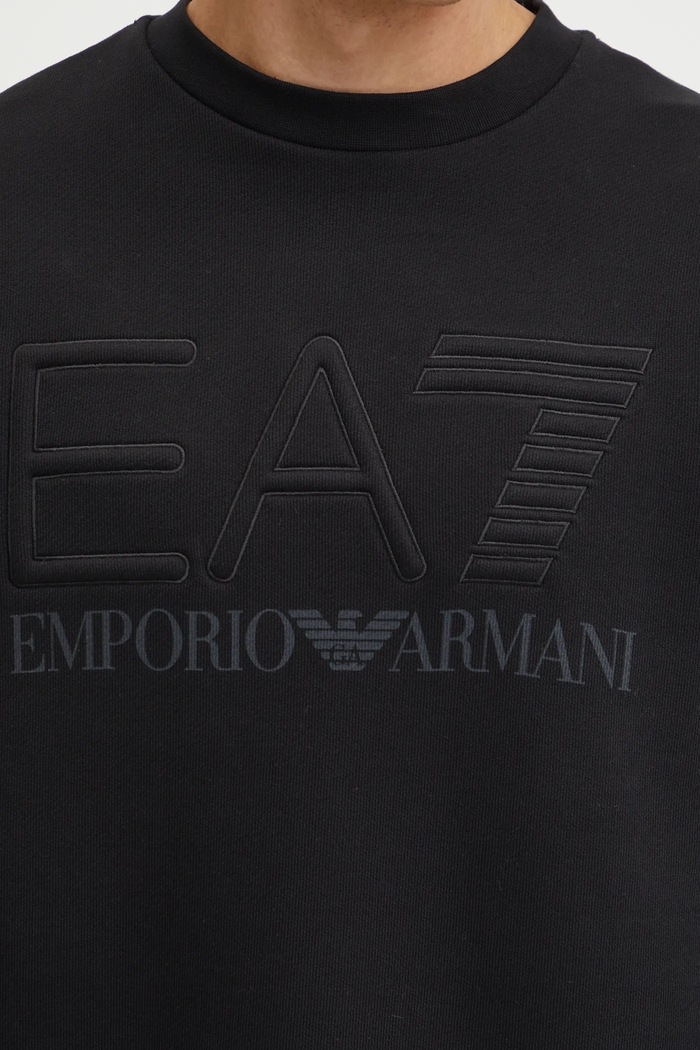 Bavlněná mikina EA7 Emporio Armani PJOPZ.6DUM14.1200 černá