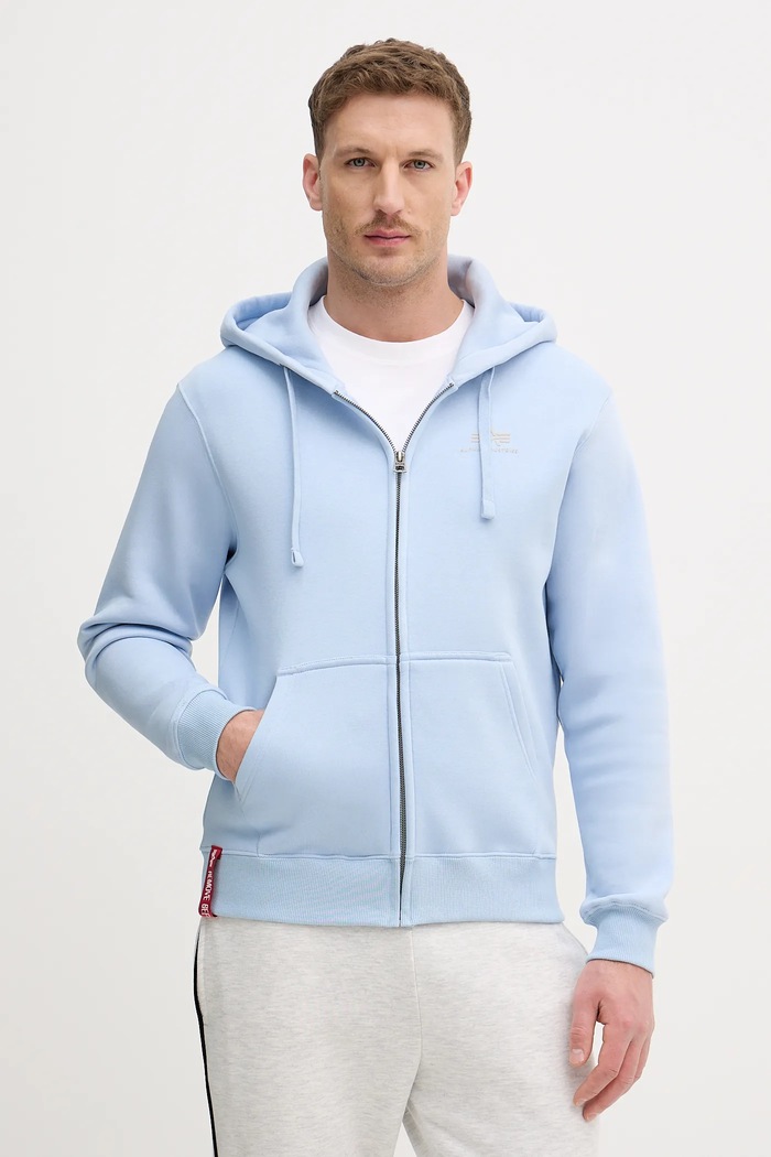 Μπλούζα Alpha Industries με κουκούλα μπλε 118342