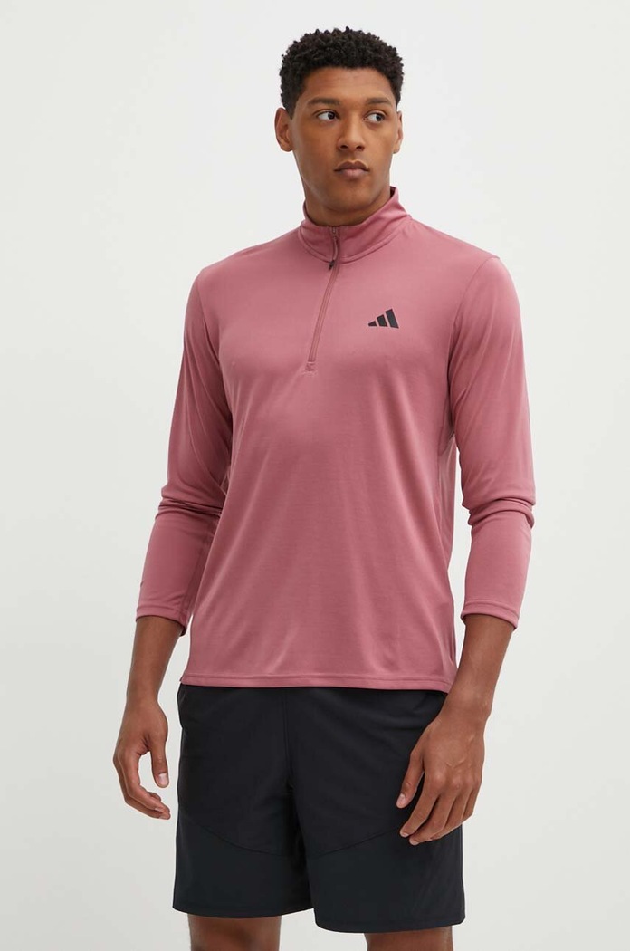Tréningová mikina adidas Performance Train Essentials bez kapucne ružová IW3394
