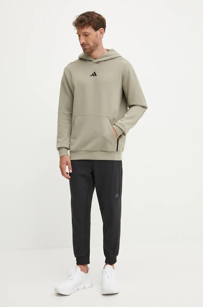 Dukserica za trening adidas Performance Designed for Training JE6690 zelena AW24