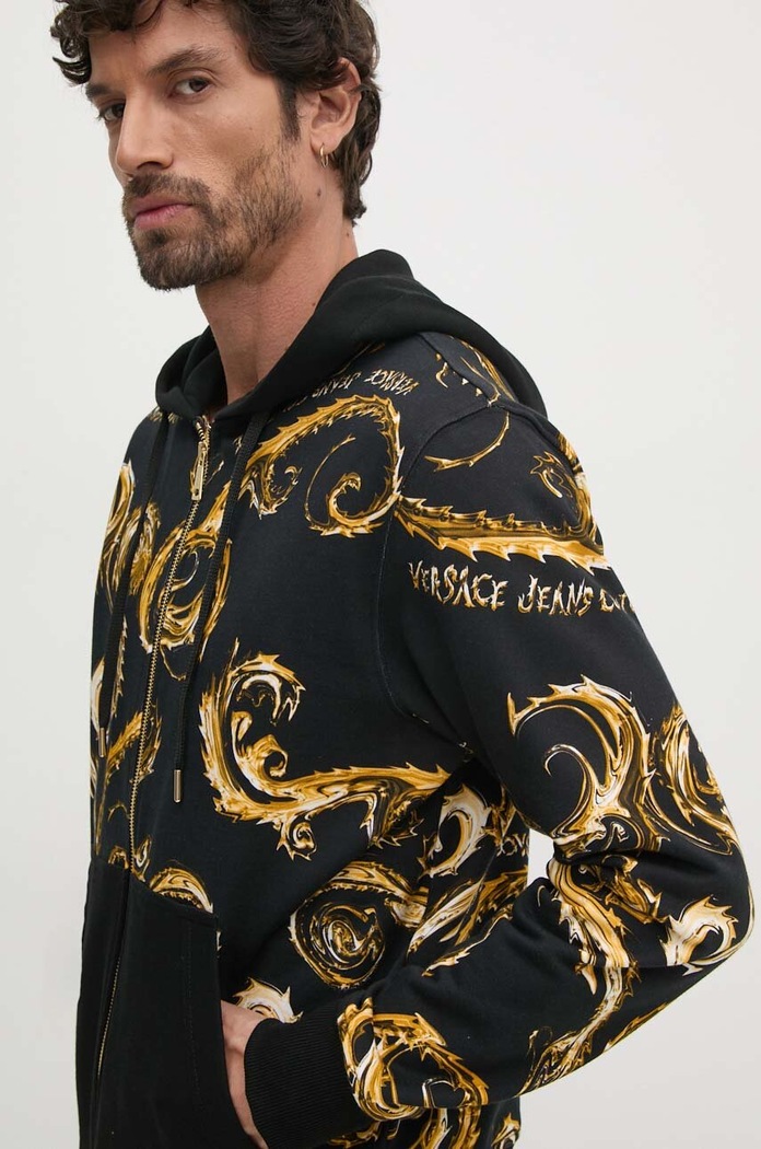 Bavlněná mikina Versace Jeans Couture 77GAI3Z1.FS161 černá