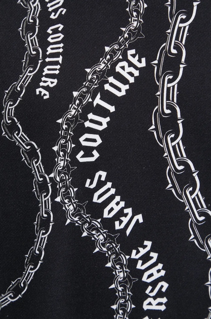 Pamučna dukserica Versace Jeans Couture 77GAI3L0.FS160 crna