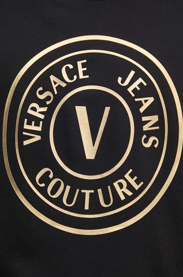 Pamučna dukserica Versace Jeans Couture 77GAIT01.CF00T crna