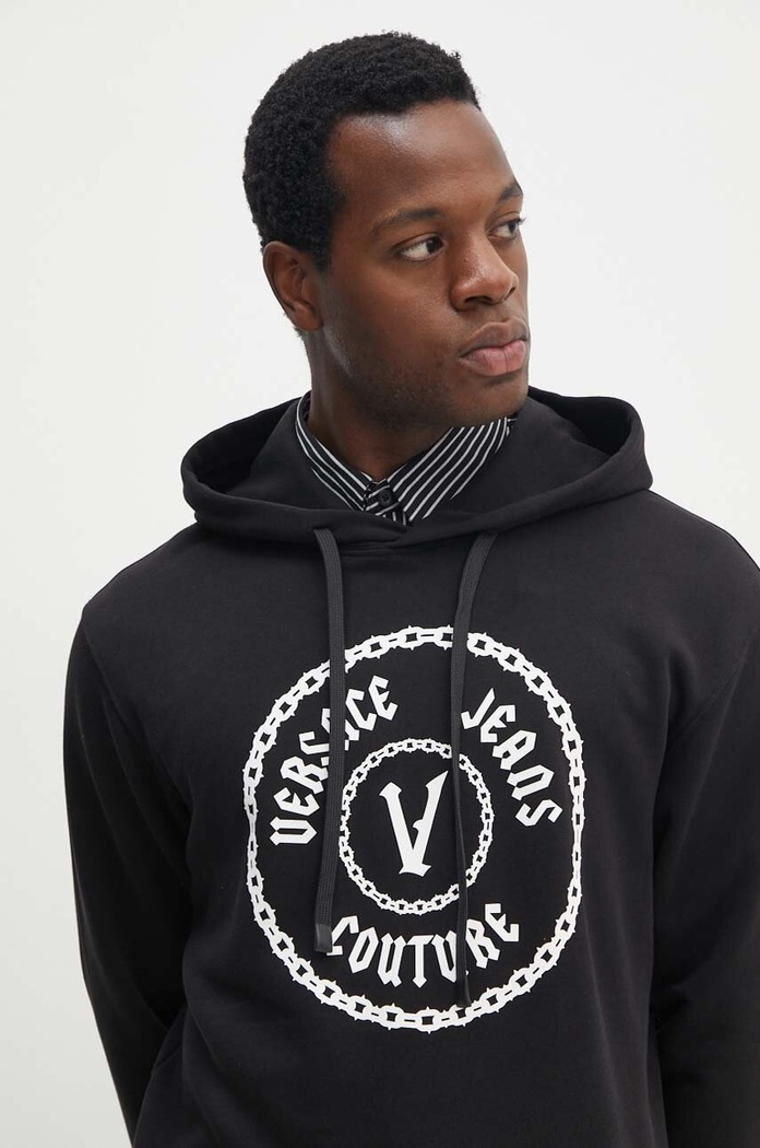 Bavlněná mikina Versace Jeans Couture černá 77GAIT03.CF00T