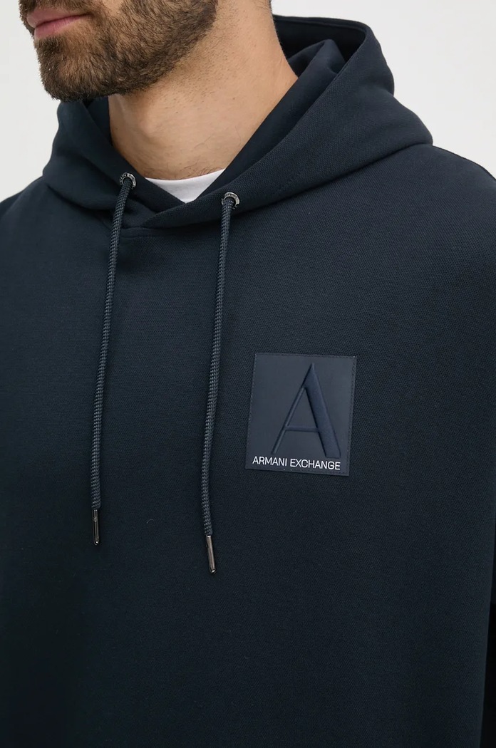 Dukserica Armani Exchange 6DZMJB.ZJNKZ mornarsko plava
