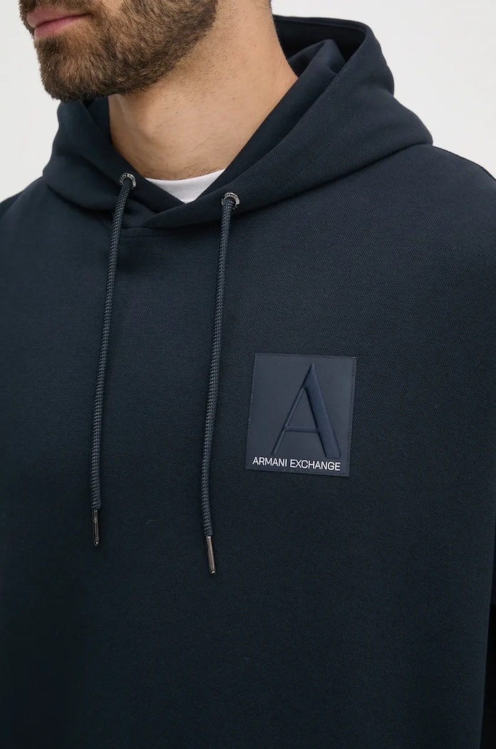 Dukserica Armani Exchange 6DZMJB.ZJNKZ mornarsko plava