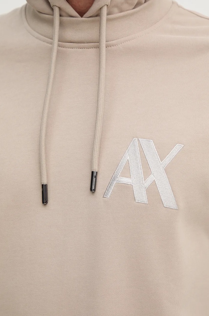 Pamučna dukserica Armani Exchange 6DZMJE.ZJ4XZ bež