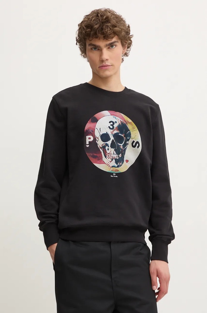 Dukserica PS Paul Smith pamuk crna M2R.027R.NP4800