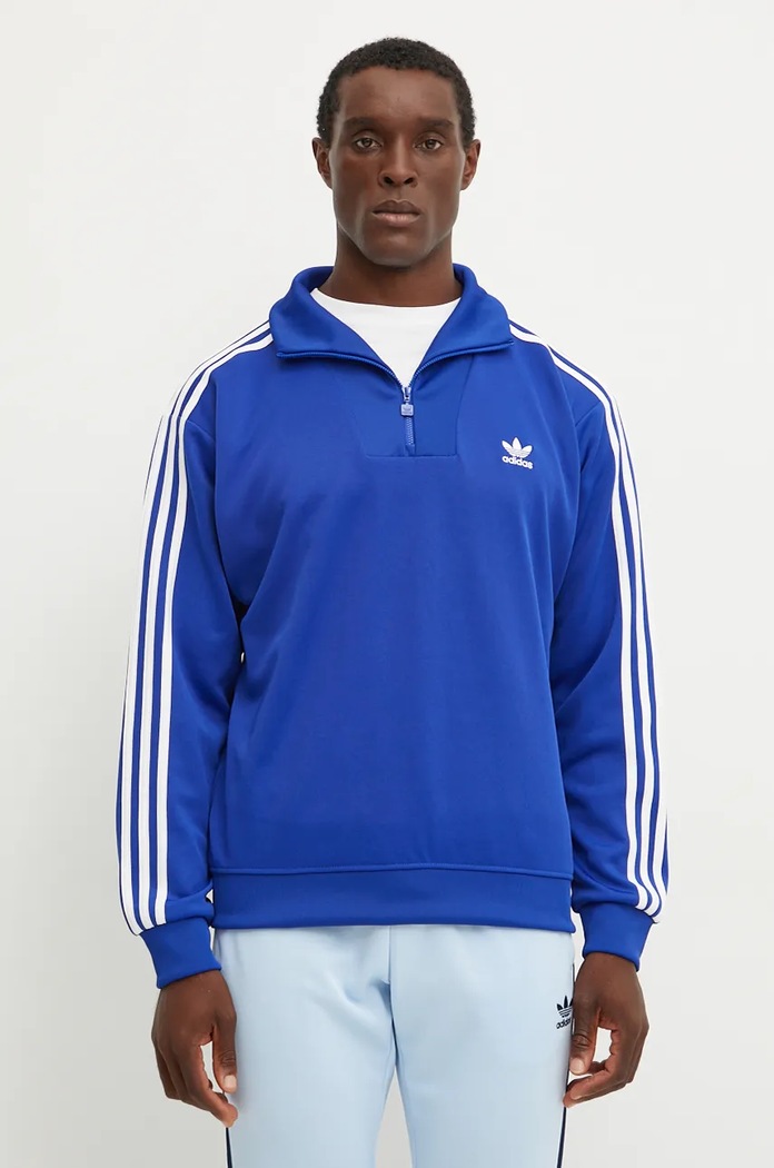 Μπλούζα adidas Originals χωρίς κουκούλα μπλε IX5216