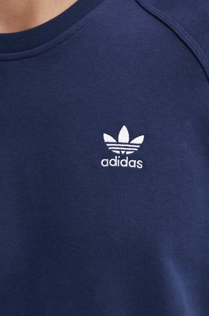 Pamučna dukserica adidas Originals adidas Originals mornarsko plava IX7678