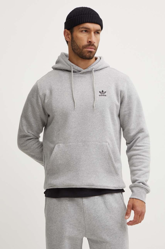 Dukserica adidas Originals Essential natpis siva IY4920