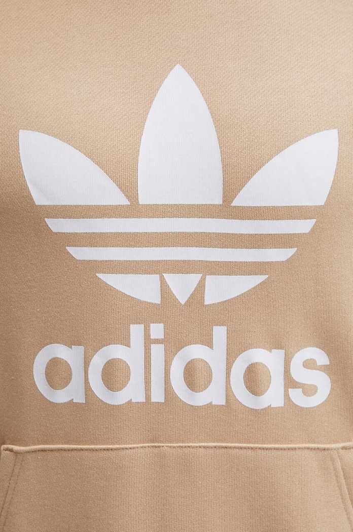 Βαμβακερή μπλούζα adidas Originals IZ2359 μπεζ