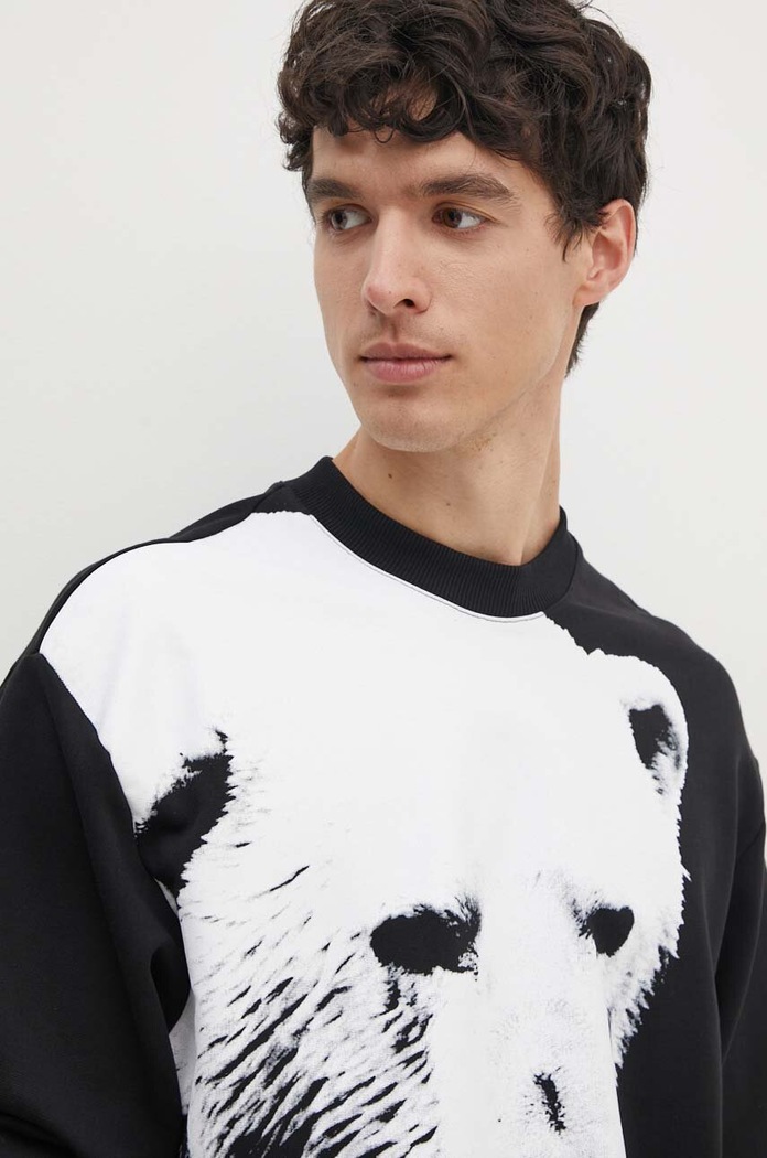 Pamučna dukserica Armani Exchange crna XM000042.AF10858