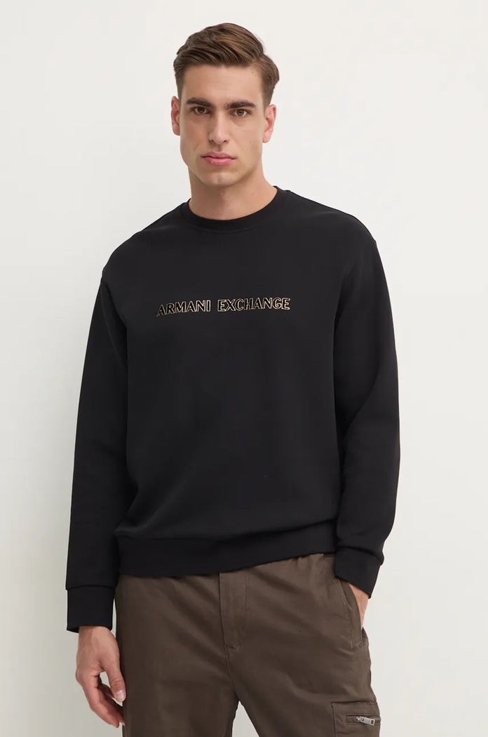 Armani Exchange bluza z elastanem czarny XM000082.AF10818