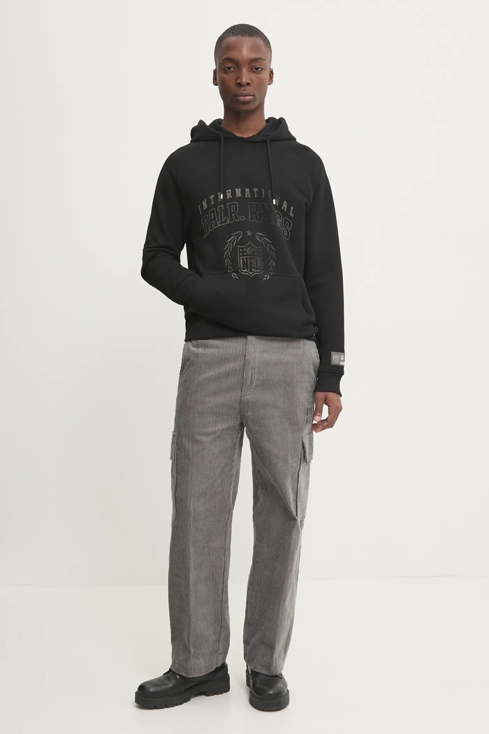 BALR. bluza bawełniana NFL x BALR. B1261.1134 czarny AW24