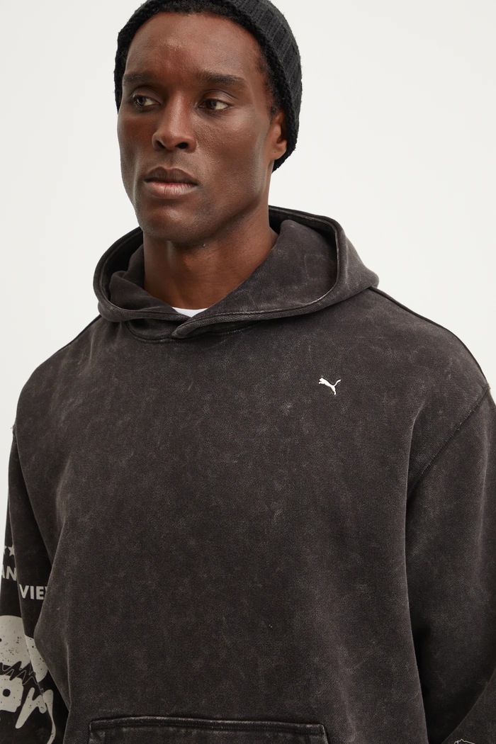 Bavlněná mikina Puma UNTERGRUND 626664 černá