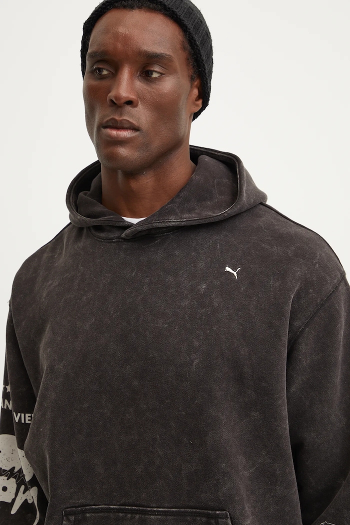 Bavlněná mikina Puma UNTERGRUND 626664 černá