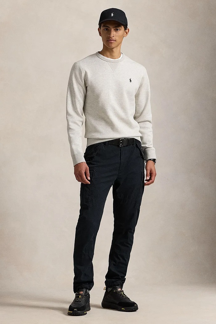 Дрехи Polo Ralph Lauren Суичър мъжки с памук 710888284 сив