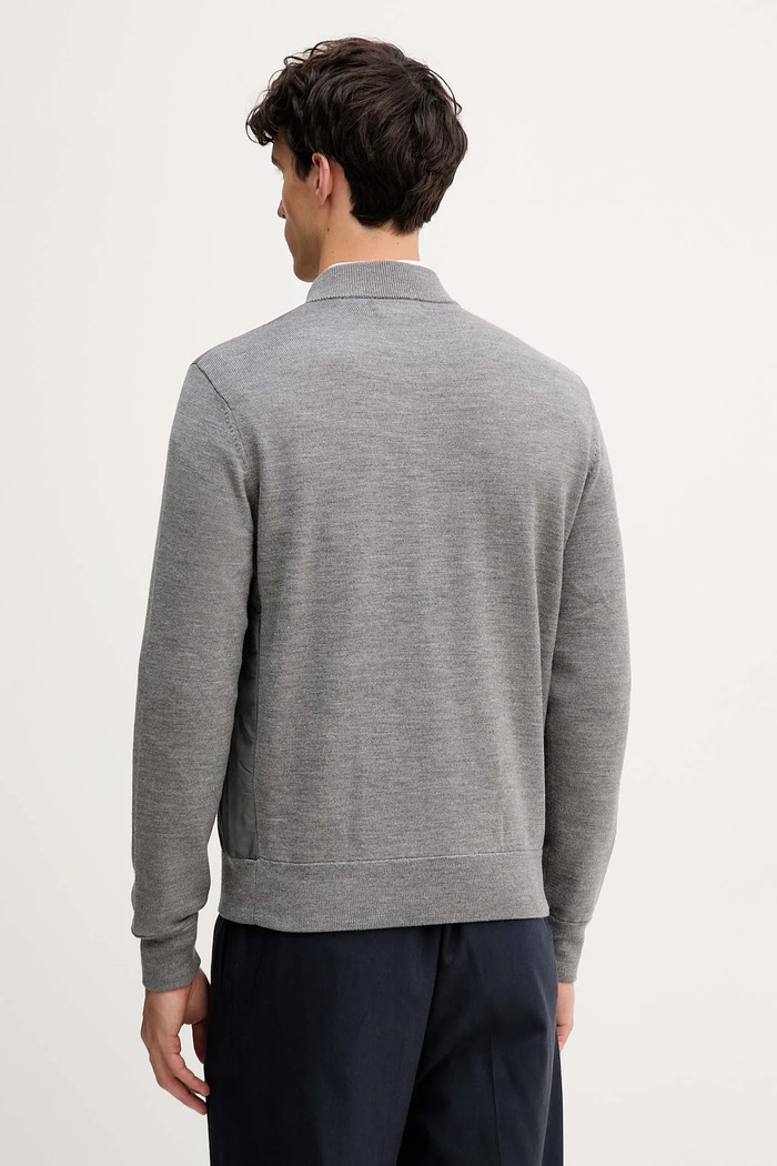Îmbrăcăminte Polo Ralph Lauren hanorac din amestec de lână 710951113 gri
