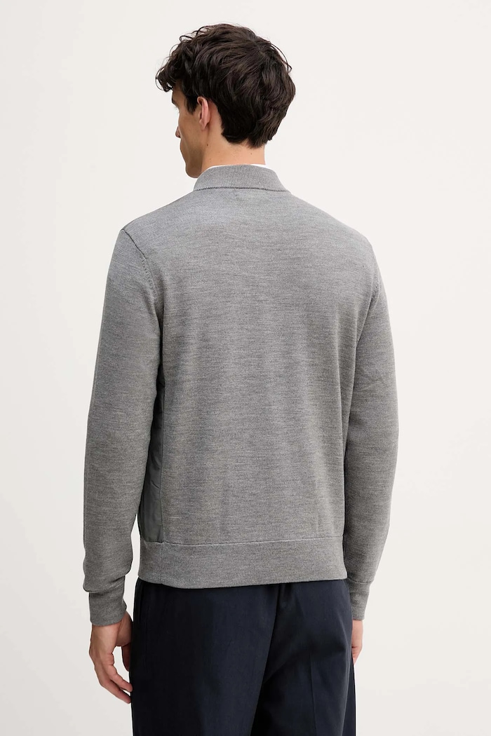 Îmbrăcăminte Polo Ralph Lauren hanorac din amestec de lână 710951113 gri