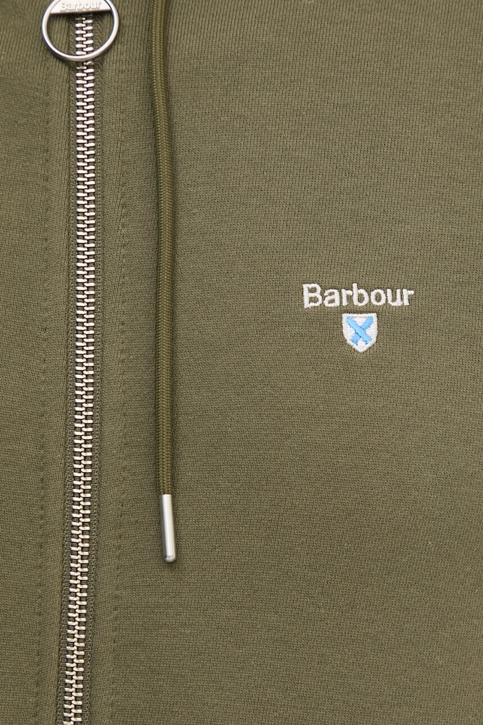 Barbour bluza bawełniana MOL0649 zielony