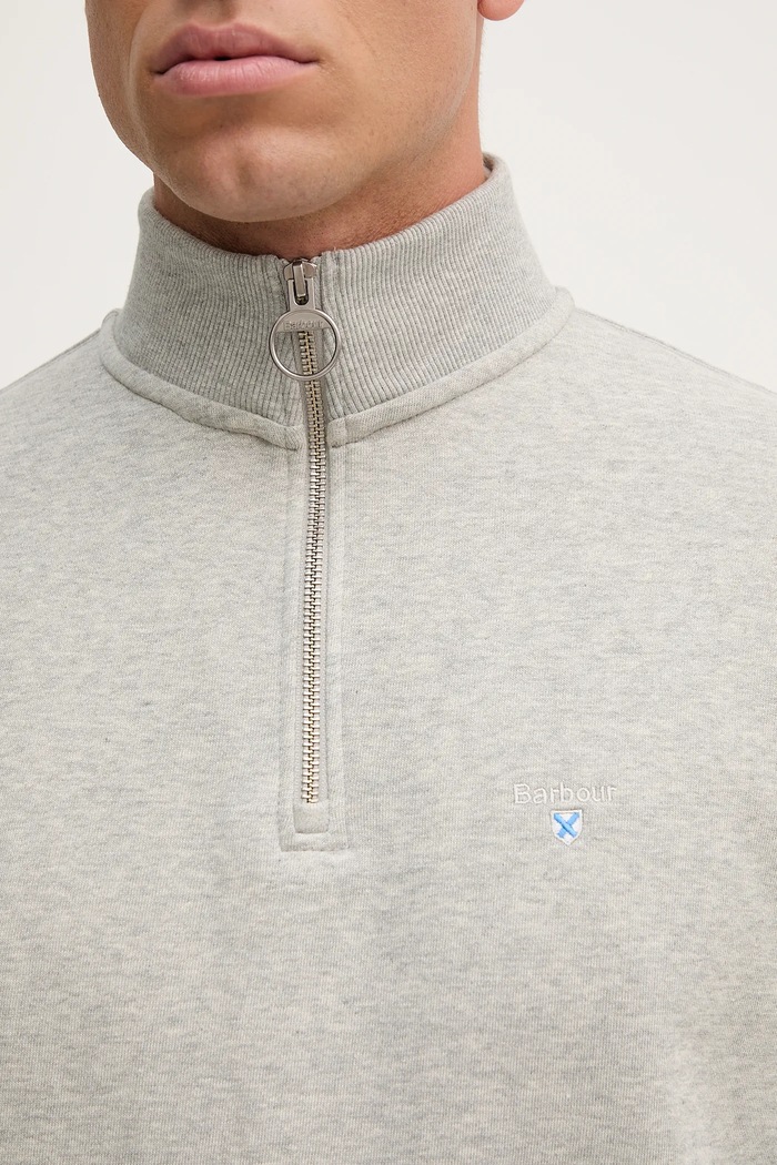 Βαμβακερή μπλούζα Barbour MOL0642 γκρί