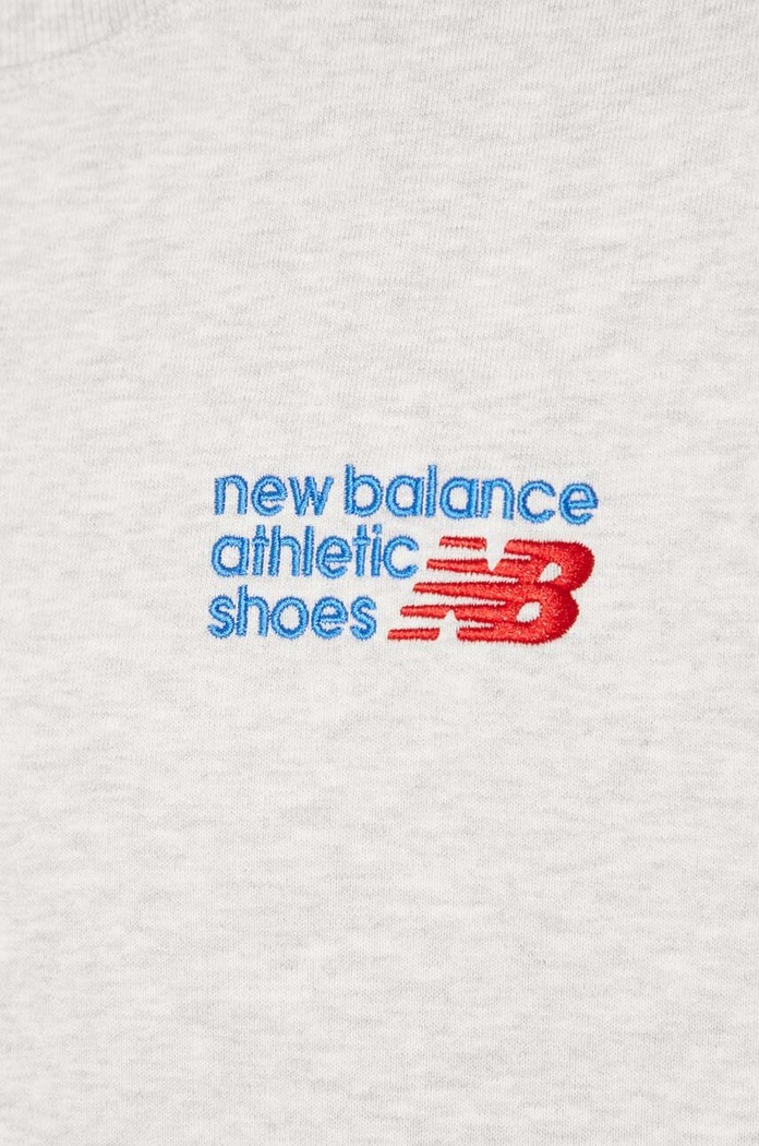 New Balance bluza bawełniana Athletics Premium Logo Crew MT41547AHH