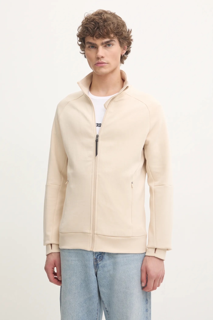 Mikina Superdry bez kapuce béžová M2013960A.1YP