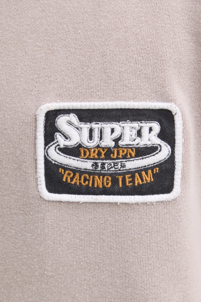 Βαμβακερή μπλούζα Superdry M2014111A.2XU μπεζ