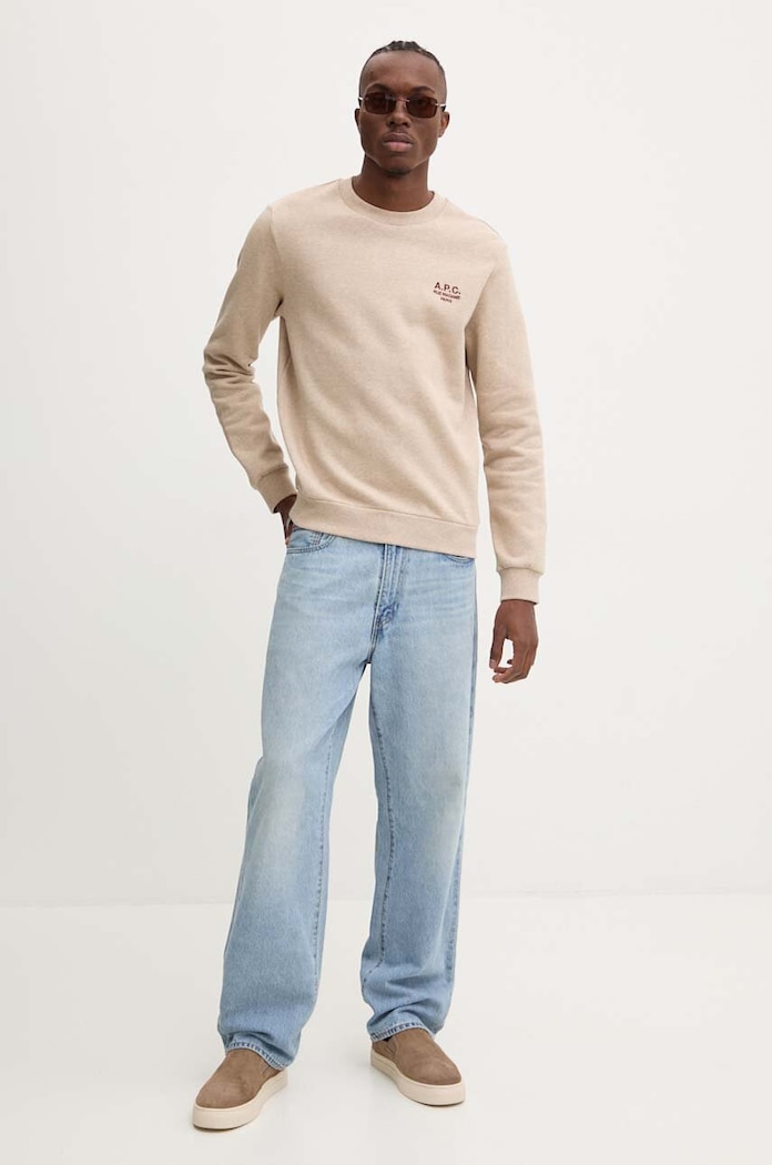 Dukserica A.P.C. standard rue madame GOTS COHBV.M27913 bež AW25