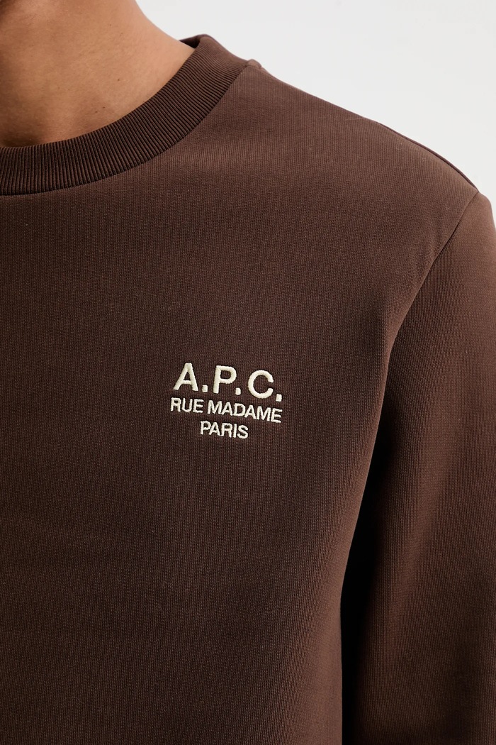 Mikina A.P.C. standard rue madame GOTS COHBV.M27913 hnědá