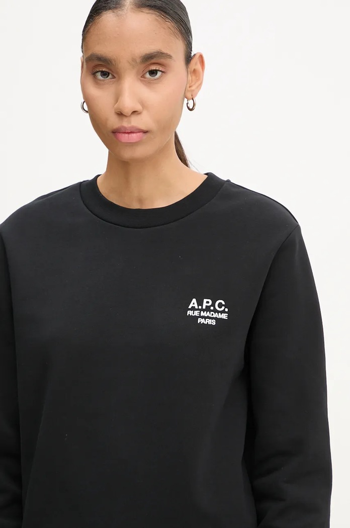 Μπλούζα A.P.C. standard rue madame GOTS μαύρο COHBV.M27913