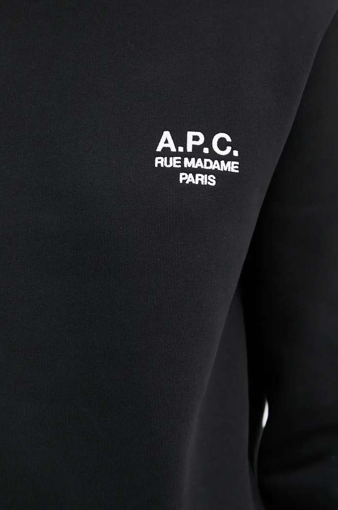 Μπλούζα A.P.C. standard rue madame GOTS COHBV.M27913 μαύρο