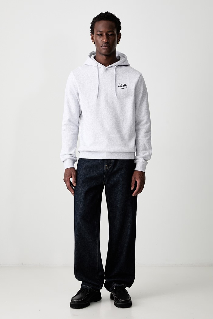 A.P.C. bluza hoodie standard rue madame GOTS COHBV.M27914 gri SS25