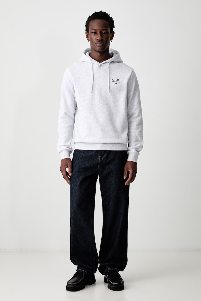A.P.C. bluza hoodie standard rue madame GOTS COHBV.M27914 gri SS25