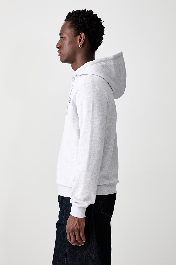 A.P.C. bluza hoodie standard rue madame GOTS gri COHBV.M27914