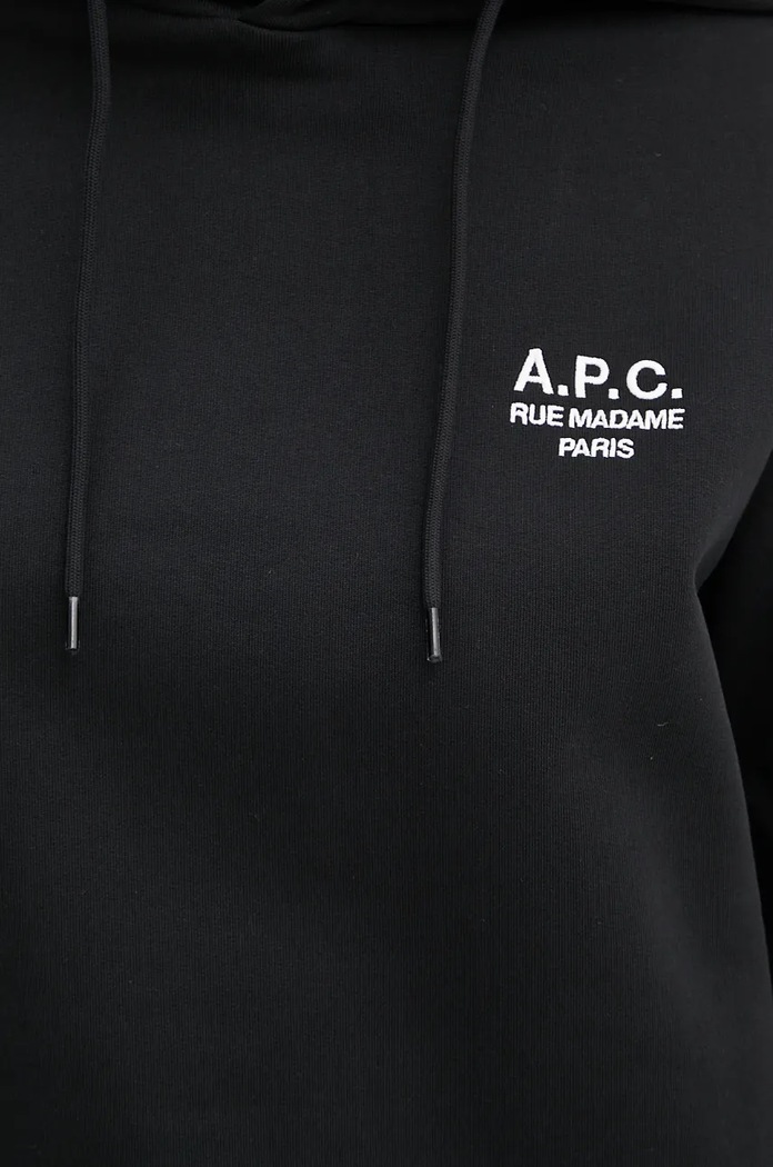 Dukserica A.P.C. hoodie standard rue madame GOTS COHBV.M27914 crna