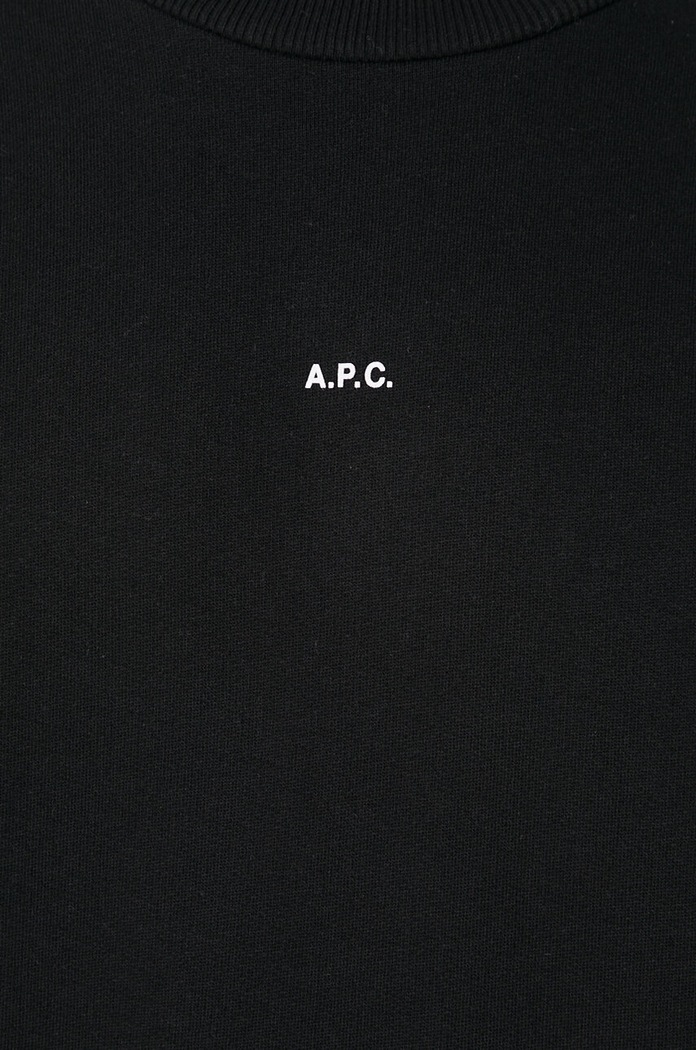 A.P.C. cotton sweatshirt sweat boxy micro logo GOTS COHBX.H27910