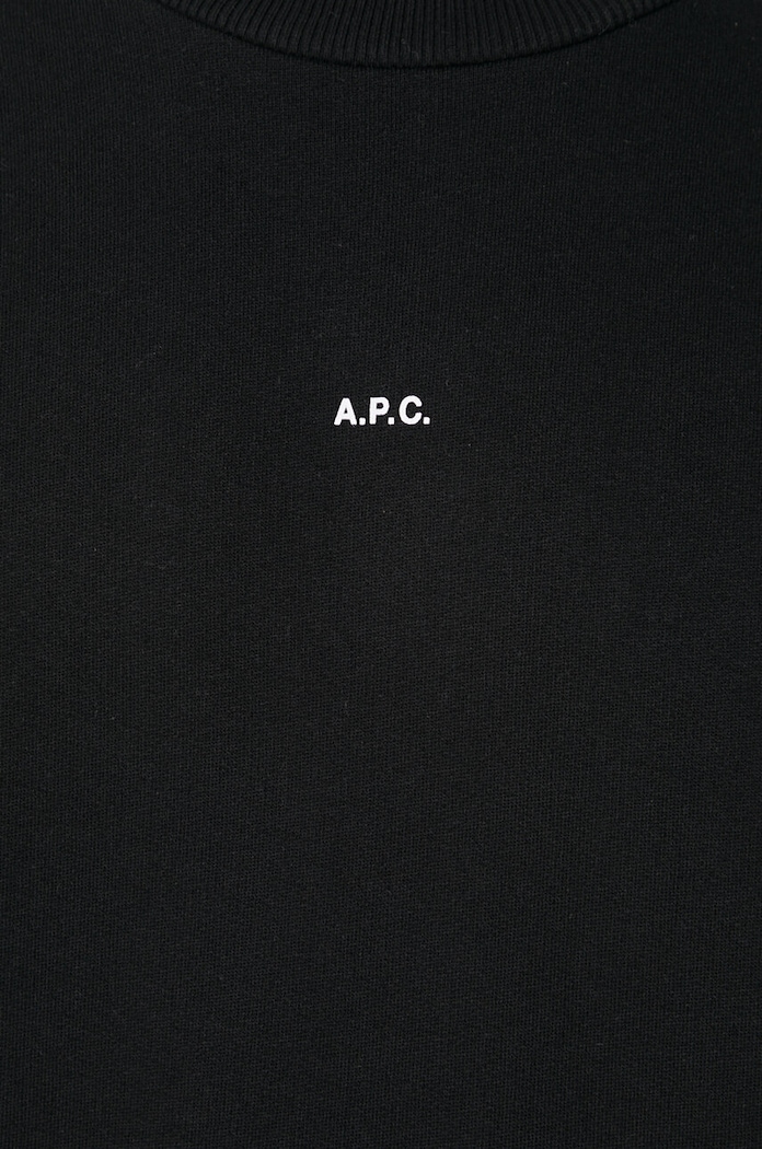 A.P.C. cotton sweatshirt sweat boxy micro logo GOTS COHBX.H27910
