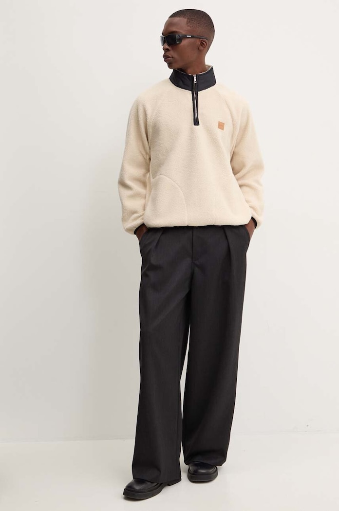 Dukserica od flisa A.P.C. sweat island PSAIF.M27845 bež AW24