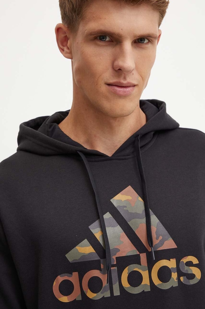 Μπλούζα adidas Camo adidas IW2678 μαύρο