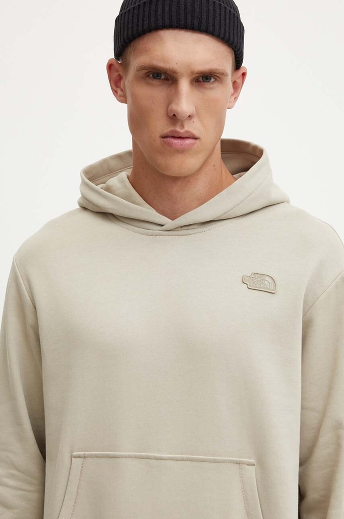 The North Face bluza bawełniana Natural Dye Hoodie beżowy NF0A89CV9OX1