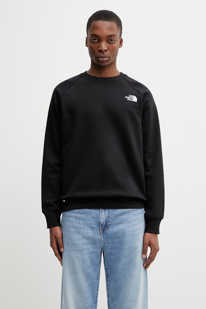 Μπλούζα The North Face Raglan Redbox Crew στάμπα μαύρο NF0A89FAJK31